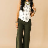 Meg High Rise Wide Leg | Tuscan Olive