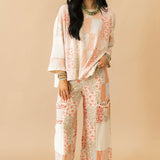 Patchwork Floral Wide Leg Pant