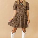 Tiger Town Suede Mini Dress