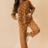 Moxie Polka Dot Jogger | Rust Pink