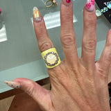 TOVA Jacci Ring | Enamel Fairy Dust Yelwyn