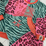 Wild Card Pink & Teal Leopard & Tiger Sweatshirt | Queen Of Sparkles X Lexi Jade's