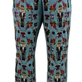 Aqua Gingerbread & Candy Cane Sweat Pant | Queen Of Sparkles