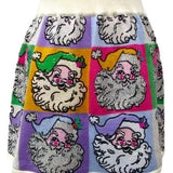 Pastel Colorblock Santa Knit Skirt | Queen Of Sparkles