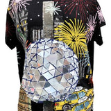 Black NYE In The City Tee | Queen Of Sparkles