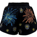Black Bright Firework Short | Queen Of Sparkles