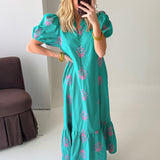 Autumn Pop Midi Dress