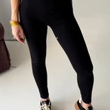 High Rise Contour Leggings | Black