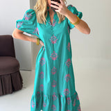 Autumn Pop Midi Dress