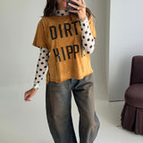 Mock Neck Sheer Polka Dot Top | Ivory