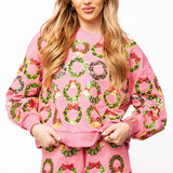 Hot Pink Multi Wreaths Short | Queen Of Sparkles