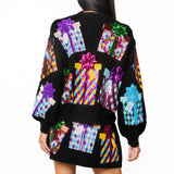 Black Multi Present Knit Skirt | Queen Of Sparkles