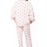 White & Red Bow 'NICE' Sweatshirt | Queen Of Sparkles