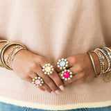 TOVA Twiggy Ring | Ultra Baby Blue & Pearls