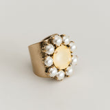 TOVA Twiggy Ring | Ultra Canary & Pearls