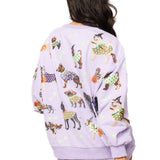 Lavender Halloween Dogs Sweatshirt | Queen Of Sparkles