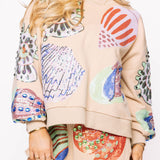 Beige Multi Shell Short | Queen Of Sparkles