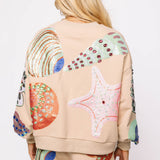 Beige Multi Shell Short | Queen Of Sparkles