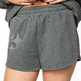 Charcoal Rhinestone Sparkle Logo Short | Queen Of Sparkles